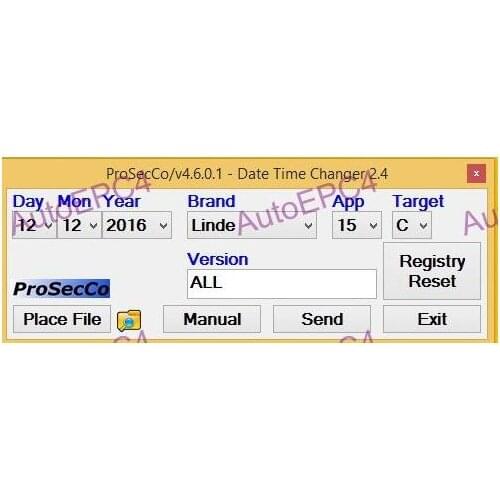 Linde/Jungheinrich/Still/Liebherr/Widos/Valtra/Clark - ProSecCo Date and Time Changer 2015 v2.4 UNLOCK