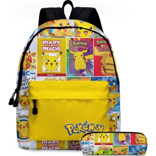 Pokemon Pikachu Backpacks Small Bags Unisex Candy Colors 3D Oxford Waterproof Key Chain Accessories Cute Kawaii Boys Girls