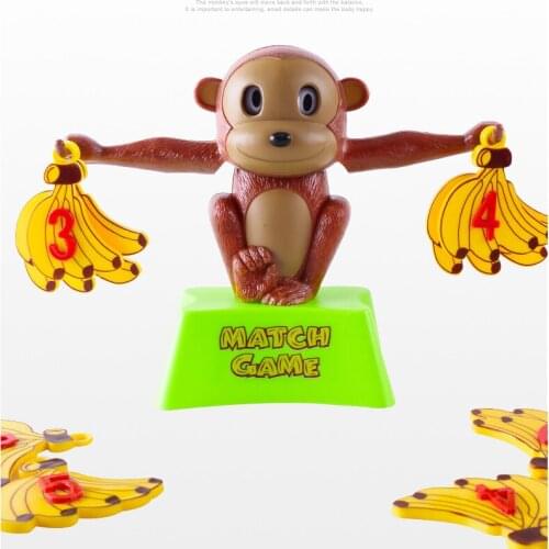 Math Toys Monkey Scales Match Number Balance Game Learning Add And Subtract Educational Toy For Kid, Balancing Scale Board Game