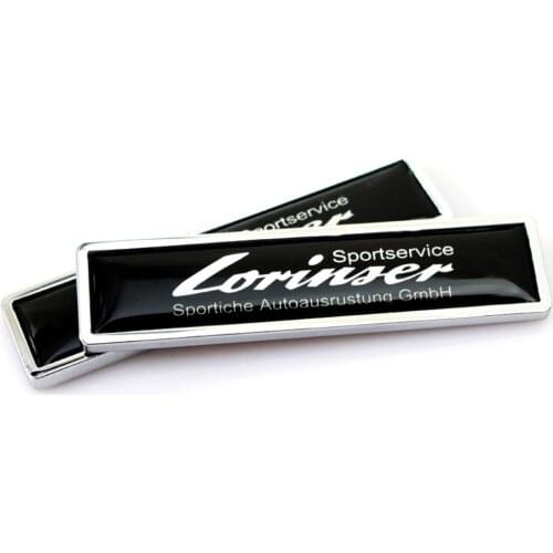 Metal Sticker Car Emblem Badge Decal For Lorinser For Mercedes Benz B C E S Class W203 W204 W210 W211 W205 Car Styling