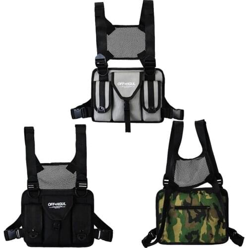 New Outdoor Multifunctional Tactical Backpack Field Training Chest Bag Vest Type Functional Chest Bag Street Tooling Chest Bag
