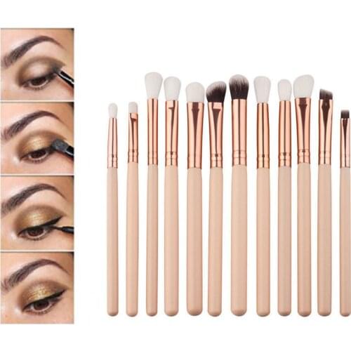2021 Newest Arrival 12pcs /set Makeup Brushes Set Powder Foundation Eyeshadow Eyeliner Lip Brush Tool Set