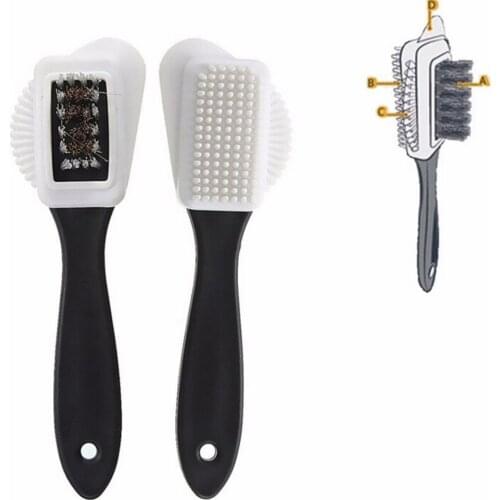 New Shoe Cleaning Brush Suede Leather Nubuck Shoes Boot Cleaner Dust Protection S Shape Shoe Cleaning Accessories