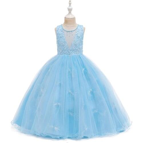 Girls Pageant Formal Dress Children Clothing 2020 new High Quality Long Kids Dresses For Girls Wedding Birthday Party Dress