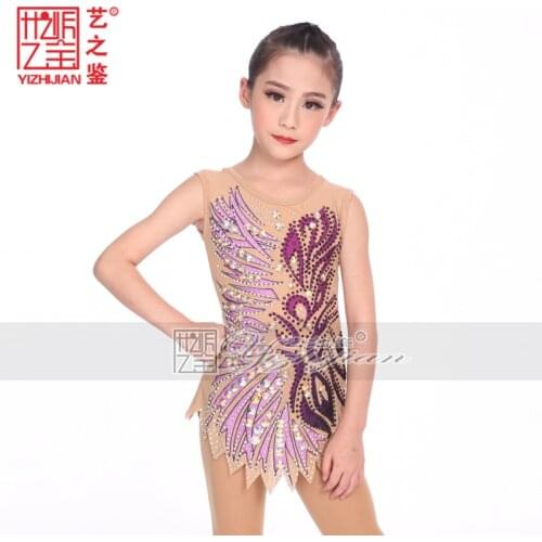 YIZHIJIAN Rhythmic gymnastics clothing bodybuilding competition skills art professional performance custom girls and children