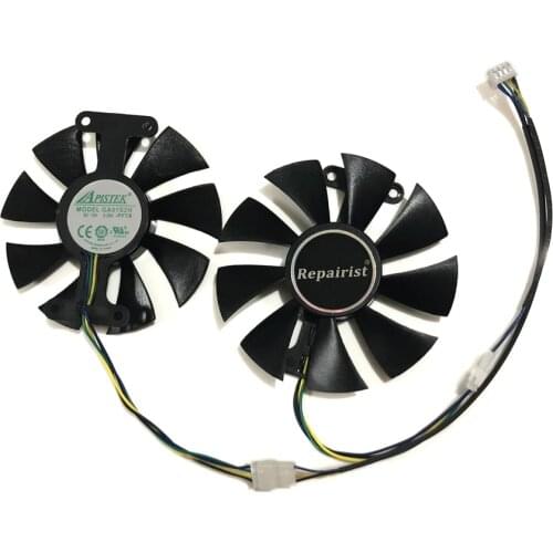 2pcs/set GA91S2H GeForce GTX 950 960 1050 1060 GPU Cooler Fan For ZOTAC GTX1050Ti X-Gaming GTX760 2GD5 HB VGA Cards Cooling