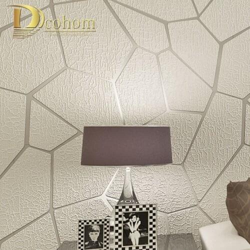 Thick Flocked Modern Geometry Striped Wallpaper For Walls Living room Sofa TV Background Decor Home 3D Wall Paper Rolls