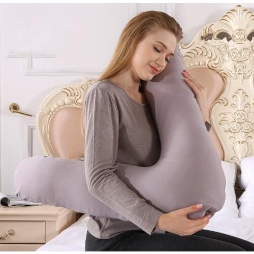 73*73cm V-shaped Waist Support Pillow for Pregnant Women Pregnancy Body Side Sleepers Pillows Cushion Coussin Femme Enceinte