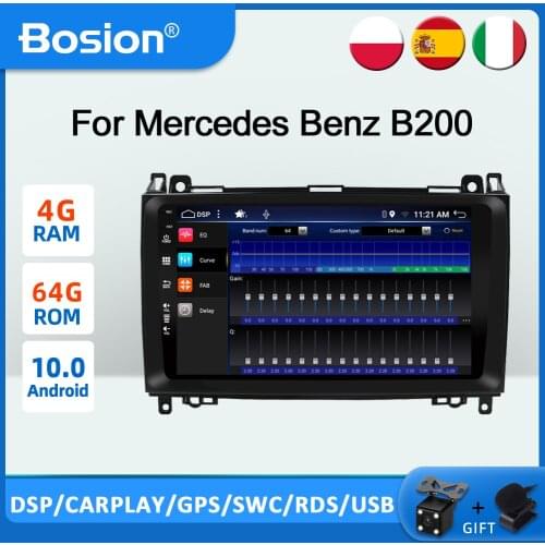 PX6 4G+64G Car Multimedia Player GPS Android10 1Din DVD Automotivo For Mercedes/Benz/Sprinter/Viano/Vito/B-class/B200/B180 Radio