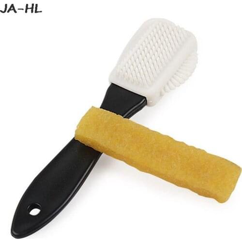 Rubber Eraser Black S Shaped Shoes Cleaner 2pcs/set Boot Shoe Leather Stain Cleaner Suede Shoe Brush 3 Side Cleaning Brush
