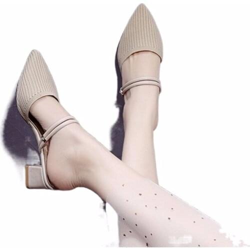 Womens Slippers Fashion Pointed Toe Sandals Womens Outdoor Casual Slippers One Shoe Two Wear Shoes Women Women Sandals