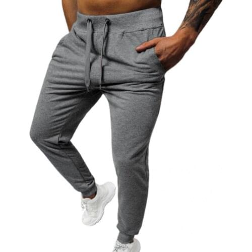 Thick Quick Drying Mid Rise Elastic Waist Joggers Pants Fitness Clothing