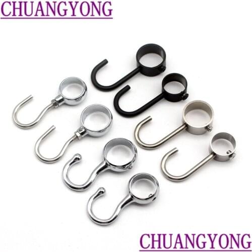 Thickened stainless steel casing hook through pipe hook movable hook kitchen hanging rod hook hanger rack row hook