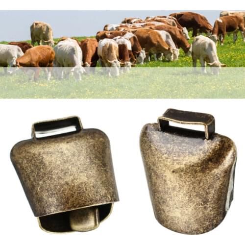 1 Pcs Cow Horse Sheep Grazing Copper Bells Large Thickened Cattle Sheep Antique Bells Animal Prevent The Loss Zinc Alloy Bells