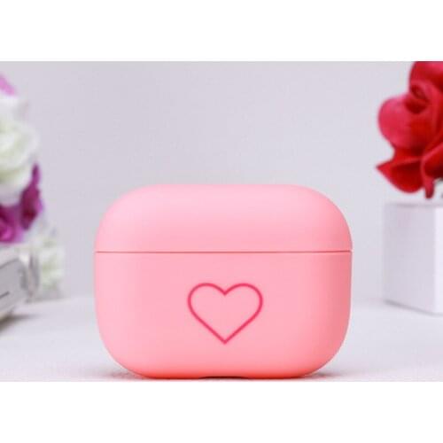 2PCS Heart Pattern Cute Case for Apple Airpods 1 2 Pro Protective Cover for Airpods Case Smile Cover for Airpods Earphone