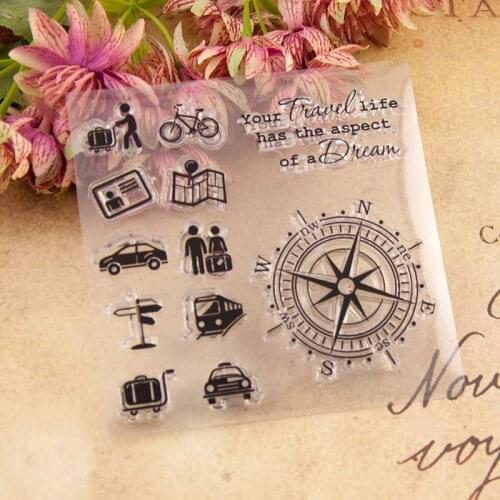 2021Traffic Guide Map Clear Stamp Transparent For Scrapbooking DIY Card Handmade Kid Funny Seal Stencil Poster Making Postercard