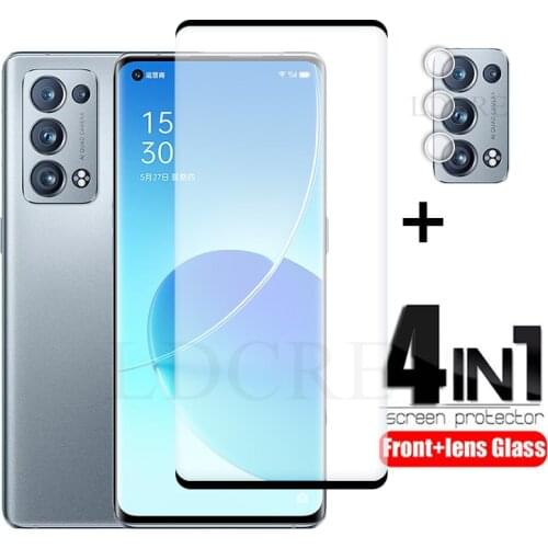3D Full Glass For Reno6 Pro Plus Glass Curved Screen Protective Tempered Glass For Reno6 Pro Plus 5G Camera Film For Reno 6 Pro
