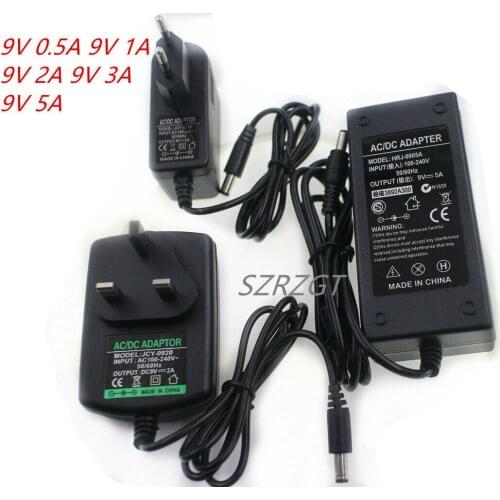 Power Supply Charger Adapter DC9V 1A 2A 3A 5A Adaptor 220V To 12V Led Strip lamp
