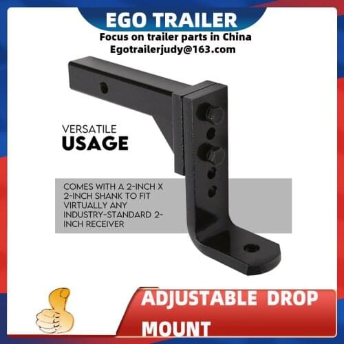 EgoTrailer 4000KG Adjustable Height Tow Bar Hitch towbar Drop Mount Trailer