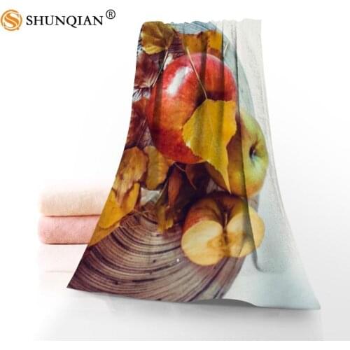 Customize Various Fruits And Apples 35x75cm daily exercise fitness quick-drying face Microfiber towel