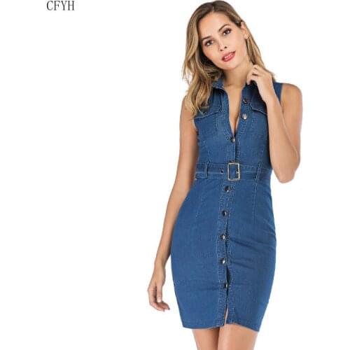 CFYH Summer Dresses With Buttons