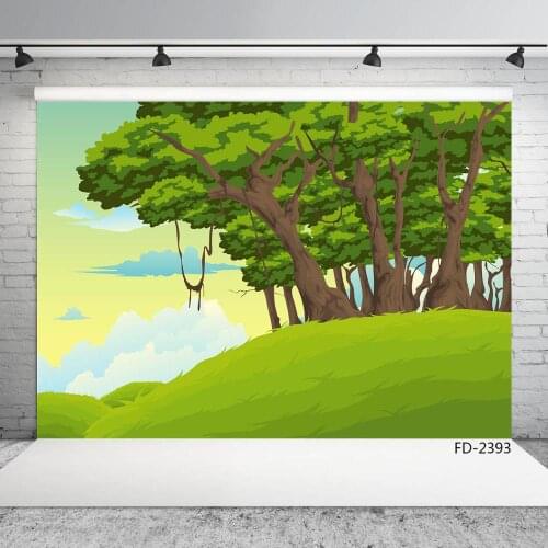 Trees Mountain Photography Backgrounds Vinyl Backdrops Photo Studio for Baby Children Birthday Party Photobooth Camera Photo
