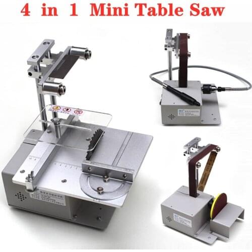 Electric Belt Sander Mini Ponceuse Multi-function Cutting Machine Table Saw DIY Woodworking Desktop Sanding Grinding Machine