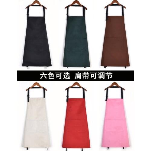 Custom-made apron custom logo printing Japanese style household kitchen waterproof and oil-proof fashion manicure milk tea shop
