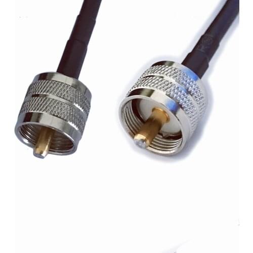 RG58 Pigtail Cable PL259 UHF male to UHF male connector RF Adapter Coax Ham Radio Cable 50ohm RF Coaxial Cable