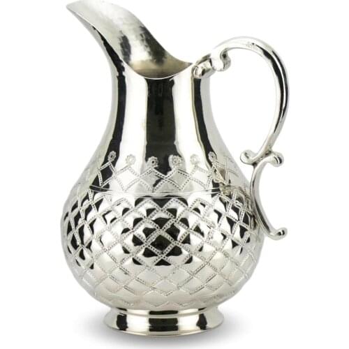 2 liters Large Jug hand hammered copper Turk water pitcher pure copper pitcher made in turkey - 1 piece jug