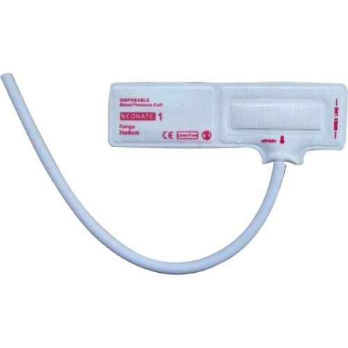 3-6cmNO.1 Neonate blood pressure cuffs disposable blood pressure cuff one tube for paitent monitor non woven neonatal nibp cuff