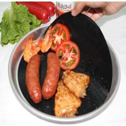 Reuseable Non-stick Pan Mat Round Pan Liner Sheet Tool To Prevent Sticking Pot Food BBQ Baking Mats Cooking Tool Easy To Clean