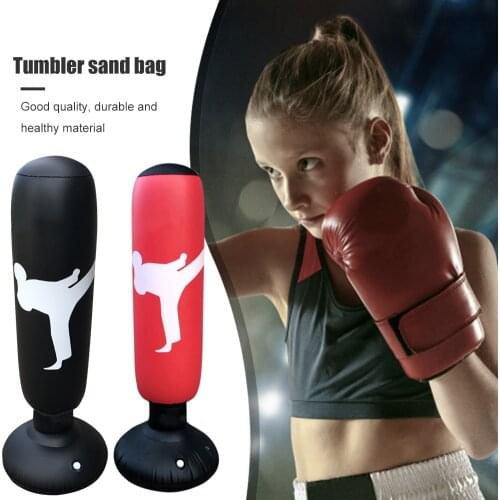 Fitness Inflatable Boxing Bag Sandbag Child Gym Training Stress Relief Toy