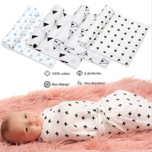 Baby Swaddle blanket baby blanket cotton Swaddle Newborn Baby Bath Towel Swaddle Blankets Multi Designs Functions Baby Blanket