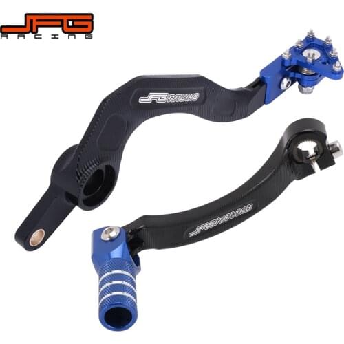 Motorcycle CNC Aluminum Shifter Shift Pedal Lever Rear Foot Brake Pedal Lever For YAMAHA YZ250F YZF250 2014 2015 2016 Dirt Bike