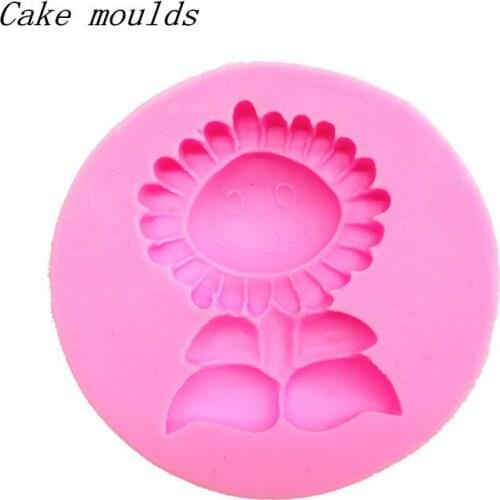 Silicone mold K104 sun flower shape baking mold Fondant cake mold chocolate mold Decoration tools