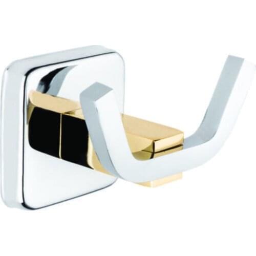 Ivory Custom Serial Stainless Dual Robe Hook