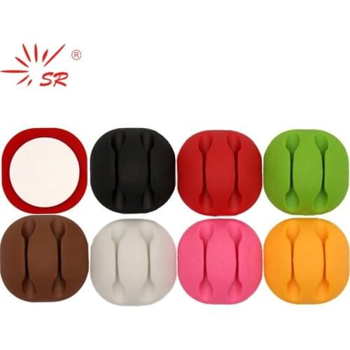 SR Cable Holders Organizer Silicon Line Richard Clamp Wire Solid Line Machine Mouse Clamp Desktop Cleaning Tools