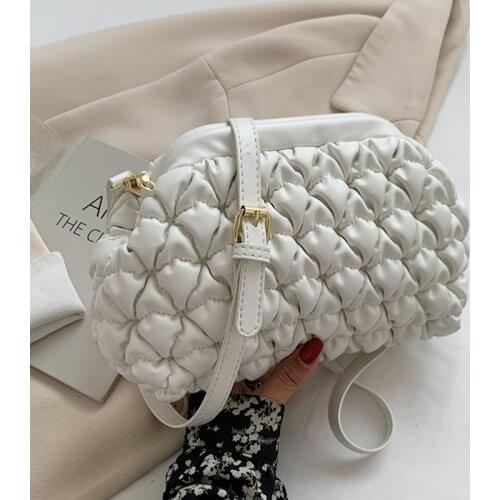 Soft PU Leather Crossbody Bags for Women 2021 Small Thread Shoulder Bag Luxury Handbags Designer Brand Trend Purses Sac a Main