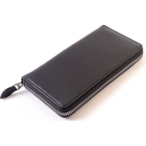 Unisex Vegan Leather Card Holder Wallet Model with Phone Compartment 6 Cards
