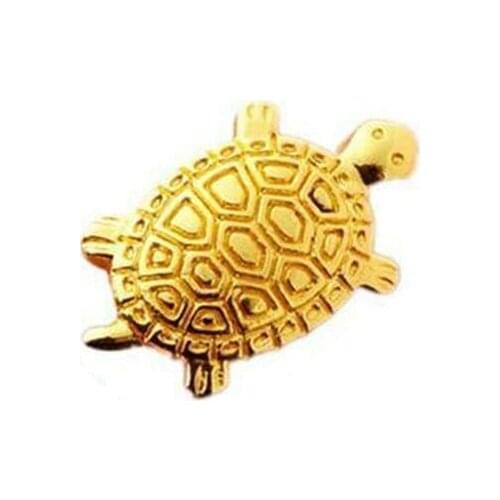 Japanese Money Turtle Small Golden Tortoise Defensive Blessing Fortune Home Furnishings Feng Shui Golden Tortois 2x2cm