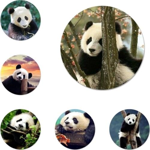 Panda on the tree Icons Pins Badge Decoration Brooches Metal Badges For Backpack Decoration
