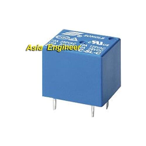 100pcs 9V DC SPDT Power Relay SRD-9VDC-SL-C