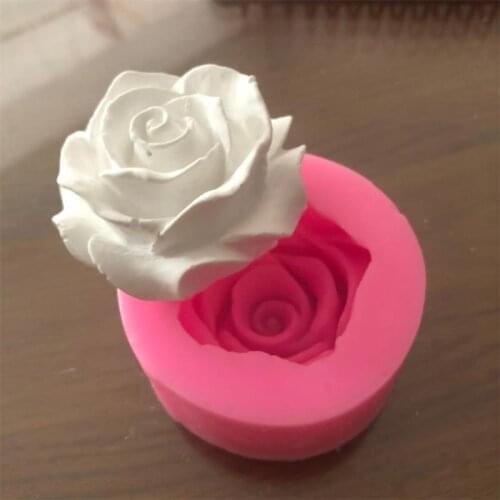 3D Flower Bloom Rose Shape Silicone Mold Cake Decorating Tools Chocolate Fondant Cupcake Soap Mold Kitchen Cooking Baking Tools