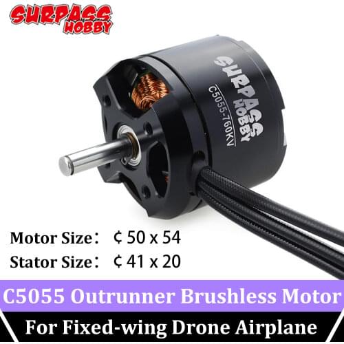 Surpass Hobby 2pcs C5055 Outrunner Brushless Motor 400KV 600KV 700KV for RC Car Model 3d Fixed Wing Drone Airplane Helicopter