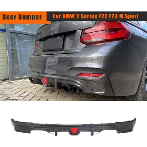 Rear Bumper Lip Diffuser for BMW F22 F23 M Sport Coupe Convertible 2013 - 2017 M235i M240i Rear Diffuser Lip Carbon Fiber