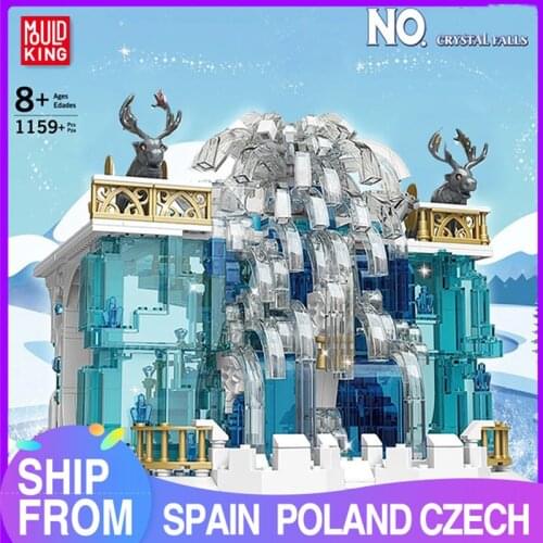 MOULD KING Building Blocks The Creative MOC Crystal Falls Model Sets Assembly Bricks Kids Educational Toys Christmas Gifts