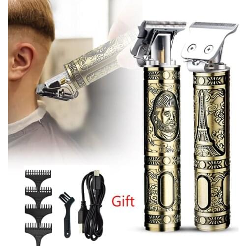 Mens Electric Oil-tip Hair Trimmer Hair Salon And Household Electric Cordless Shaver Barber Hair Cutter Beard Shaving Machine