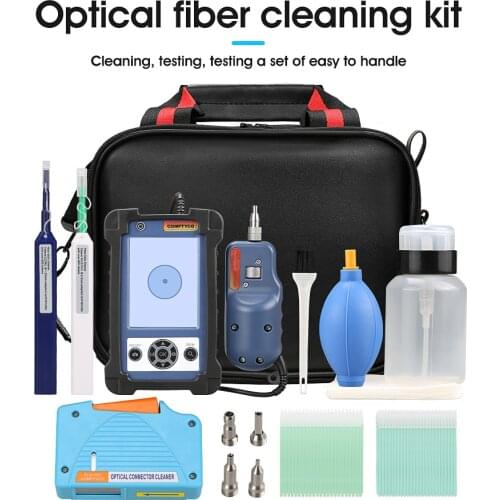 Fiber Optic Cleaning Kit With inspection Video microscope inspection probe 1.25/2.5 mm Cleaner Pen Cleaner box