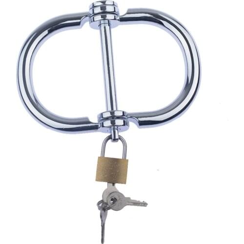 Metal Handcuffs Slave Restraints BDSM Bondage Fetish Handboeien Male Female Chastity Wrist Lock Sex Toys for Couples Adult Games